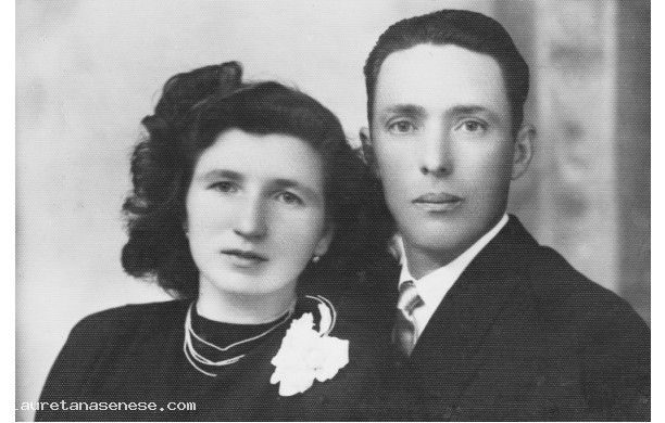 1954 ? - Ricordo matrimoniale di una coppia sfortunata