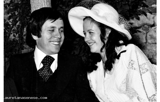 1976, Luned 8 Settembre - Marcello e Mara appena sposati