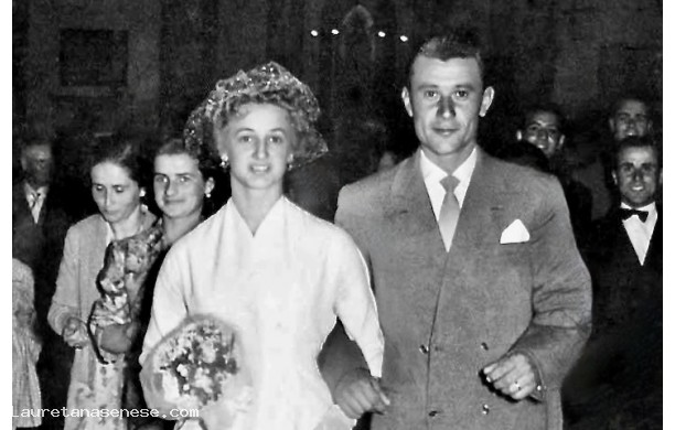 1955, Venerd 10 Giugno - Marcello si sposa a Sant'Agostino