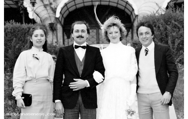 1980, Luned 7 Aprile - Anastasia e Luciano, sposi