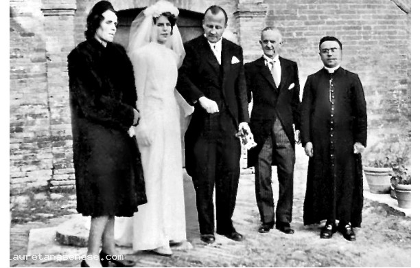 1944, Luned 16 Ottobre - Matrimonio fra il Principe Schoenburg e la Marchesina Bargagli