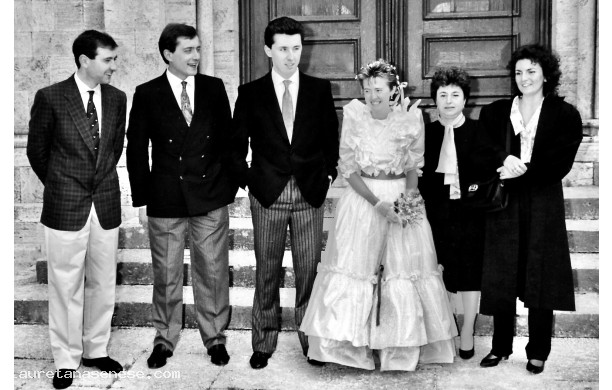 1985, Sabato 27 Aprile - Si  sposato il citto di Riccardo