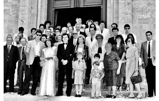 1984, Sabato 21 Luglio - Tutti gli invitati insieme agli sposi