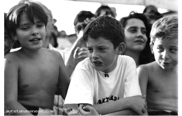 1993 - Tre giovani contradaioli al Palio
