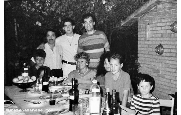 1989, Settembre - A cena con gli amici inglesi