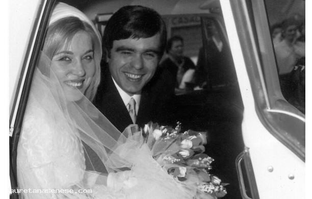 1969, Luned 28 Aprile - Alfiero e Roberta appena sposati