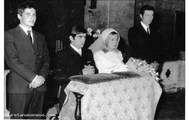 1969, Luned 28 Aprile - Alfiero Parrini e Roberta Moscatelli, sposi