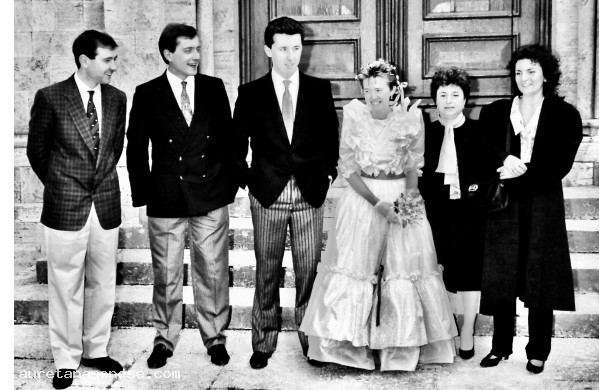 1985, Sabato 27 Aprile - Si è sposato il citto di Riccardo