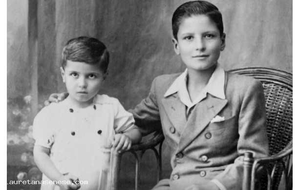 1946, Ottobre - I due fratelli Roncucci da ragazzini