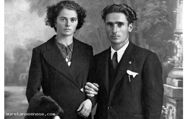 1939 - Ricordo di matrimonio fra Gino e Rosa