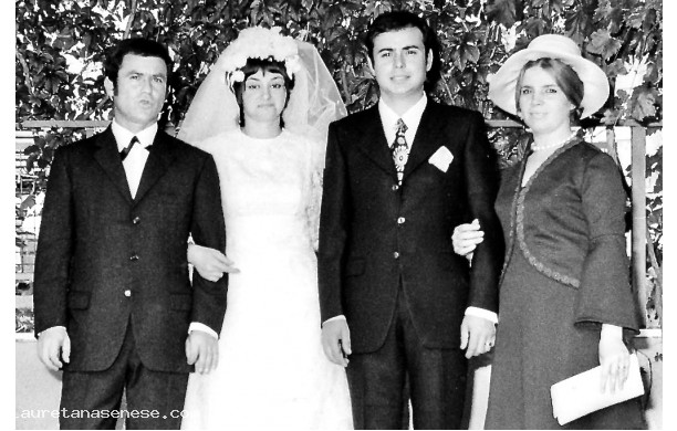 1970, Sabato 12 Settembre - Sorella e cognato della sposa