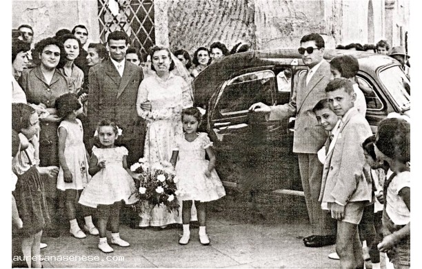 1954, sabato 7 Agosto - Giovanni e Mirella, sposi a Sant'Agostino