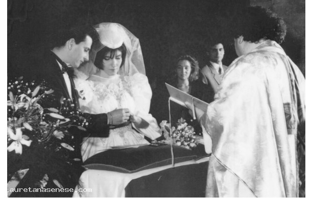 1989, Sabato 4 Marzo - Fabio e Stefania  all'altare