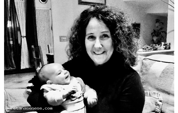 2014, Lunedì 6 Gennaio - Stefania con l'ennesimo nipotino
