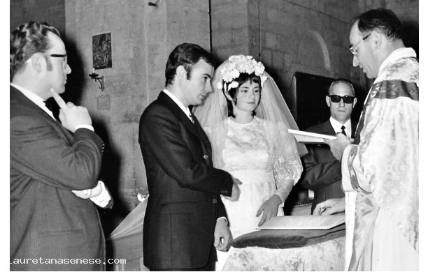 1970, Sabato 12 Settembre - Alessandro e Tatiana all'altare
