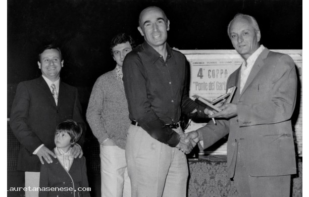1970 - Premiazione 4 Torneo di Tennis - Ponte del Garbo