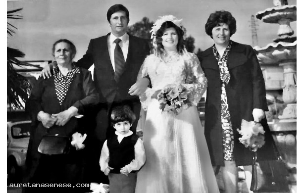 1972, Venerd 2 Giugno - Candido e Ivana, sposi