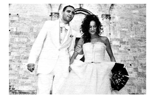 2003, Sabato 19 Luglio - Riccardo e Veronica, a cerimonia appena conclusa