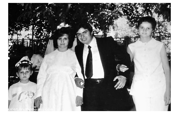 1971, Sabato 10 Luglio - Gli sposi con Antonella
